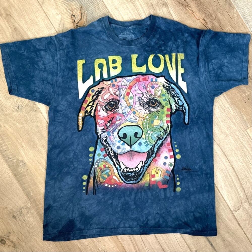 The Mountain Dog Lab Love Tie Dye Shirt Mens Size XL